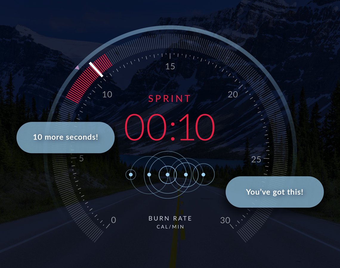 'Wow! Keep it up!' - virtual digital coach offers encouragement during workout
